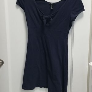 Forever 21 Dark Blue Fit and Flare Dress